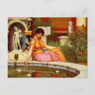 A Lily Pond - John William Godward Postkarte