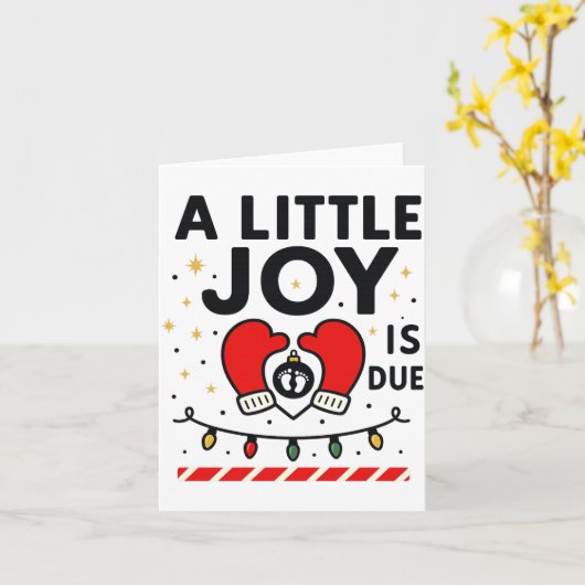 A Littile Joy Is Due Christmas For Women 2025 Comf Karte (Gelbe Blume)
