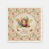A Little Acorn Fall Baby Shower Serviette (Vorderseite)