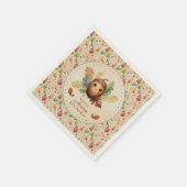 A Little Acorn Fall Baby Shower Serviette (Ecke)