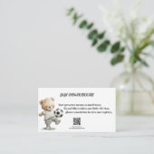 A Little All-Star Baby Shower Registry Card Begleitkarte (Stehend Vorderseite)