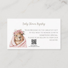 A Little All-Star Baby Shower Registry Card Visitenkarte