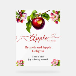 A Little Apple Is On The Way | Fall Baby Shower Acrylschild