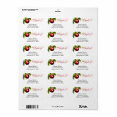 A Little Apple Is On The Way | Fall Baby Shower  Adressaufkleber (Vorne)