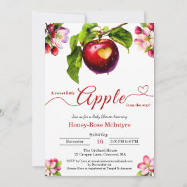 A Little Apple Is On The Way | Fall Baby Shower Einladung