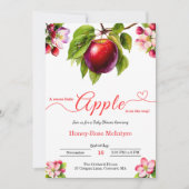 A Little Apple Is On The Way | Fall Baby Shower  Einladung (Vorderseite)