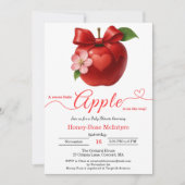 A Little Apple Is On The Way | Fall Baby Shower Einladung (Vorderseite)