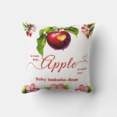 A Little Apple Is On The Way | Fall Baby Shower  Kissen (Rückseite)