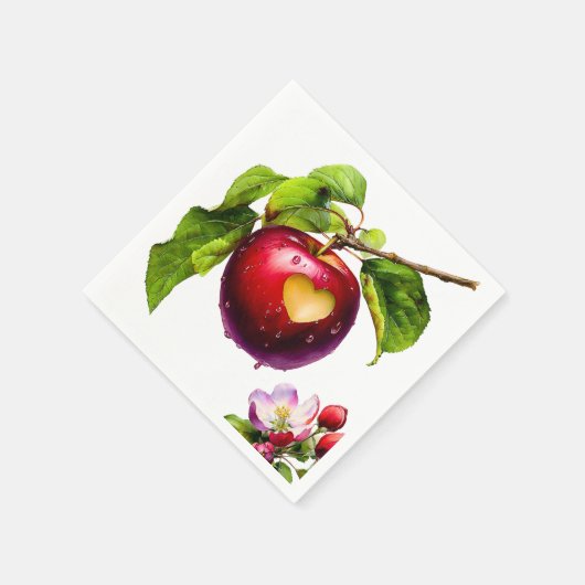 A Little Apple Is On The Way | Fall Baby Shower  Serviette (Ecke)