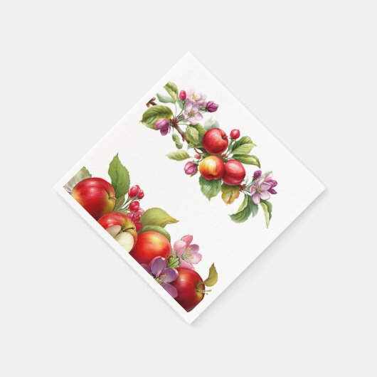A Little Apple Is On The Way | Fall Baby Shower  Serviette (Ecke)