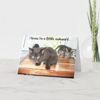 A little awkward dankeskarte