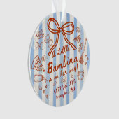 A little Bambina Acrylic Ornament (Vorderseite)