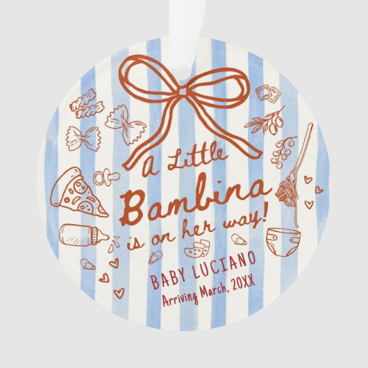A little Bambina Acrylic Ornament (Vorderseite)