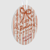 A little Bambina Acrylic  Ornament (Vorderseite)