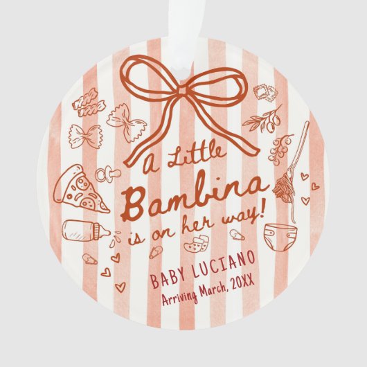 A little Bambina Acrylic  Ornament (Vorderseite)