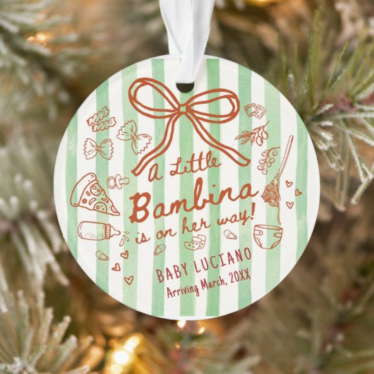 A little Bambina Acrylic Ornament (Baum)
