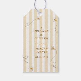 A Little Bee Baby Shower Invitation Geschenkanhänger