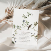 A Little Birdie | Botanische Babydusche Herbst Einladung