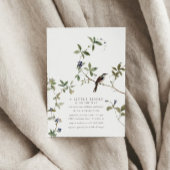 A Little Birdie | Botanische Babydusche Herbst Einladung