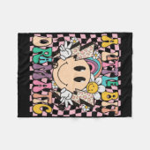 A Little Bit Dramatic Funny Groovy Saying T Shirt Fleecedecke (Vorderseite (Horizontal))