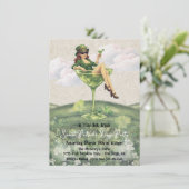 A little bit Irish Leprechaun cocktail Party Einladung (Stehend Vorderseite)