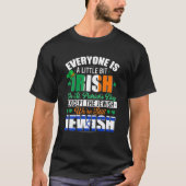 A Little Bit Irish Were Still Jewish Irish Shamroc T-Shirt (Vorderseite)