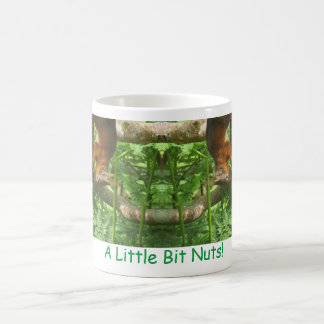 "A Little Bit Nuts", Rote Eichhörnchen auf den Kop Kaffeetasse
