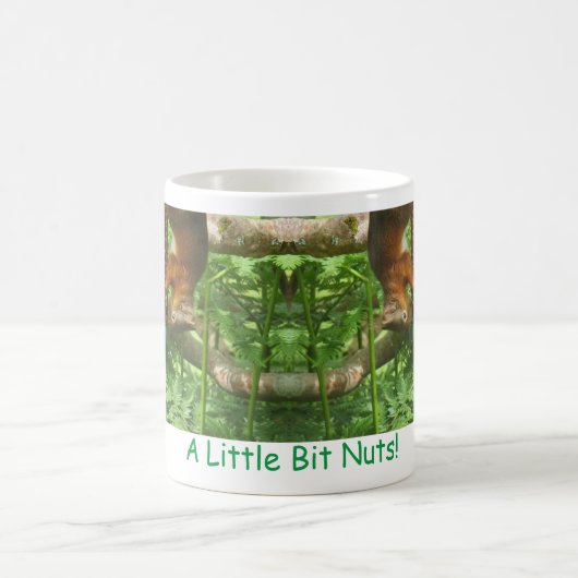 "A Little Bit Nuts", Rote Eichhörnchen auf den Kop Kaffeetasse (Mittel)