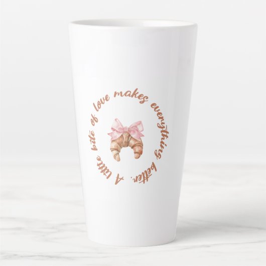 A Little Bite of Love | Cute Girly Mug  Milchtasse (Vorderseite)
