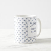 A Little Blue Jean Baby Blue Coquette Bow Kaffeetasse (VorderseiteRechts)