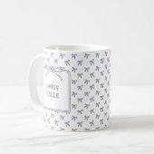 A Little Blue Jean Baby Blue Coquette Bow Kaffeetasse (Vorderseite Links)