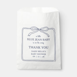 A Little Blue Jean Baby Denim Boy Baby Shower Geschenktütchen