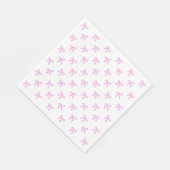 A Little Blue Jean Baby Pink Coquette Bow Serviette (Ecke)
