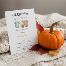 A Little Boo Baby Shower Invitation | Pumpkin Fall