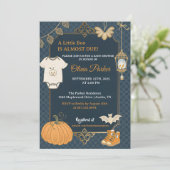 A Little Boo Halloween Baby Shower - Autumn Baby Einladung (Stehend Vorderseite)