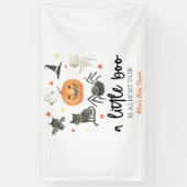 A Little Boo Is Almost Due! Baby Shower Halloween Banner (Vertikal)