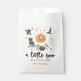 A Little Boo Is Almost Due! Baby Shower Halloween Geschenktütchen
