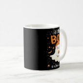 A Little Boo Is Almost Due Expecting Mom Halloween Kaffeetasse (VorderseiteRechts)
