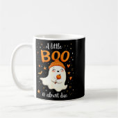 A Little Boo Is Almost Due Expecting Mom Halloween Kaffeetasse (Links)