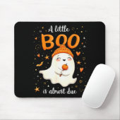 A Little Boo Is Almost Due Expecting Mom Halloween Mousepad (Mit Mouse)