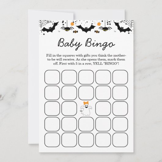 A Little Boo Is Almost Due Halloween Baby Shower  Einladung (Vorderseite)