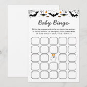 A Little Boo Is Almost Due Halloween Baby Shower  Einladung (Vorne/Hinten)