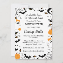 A Little Boo Is Almost Due Halloween Baby Shower
