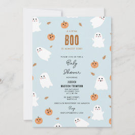 A Little Boo Is Almost Due Halloween Baby Shower Einladung