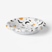 A Little Boo Is Almost Due Halloween Baby Shower Pappteller (Gewinkelt)