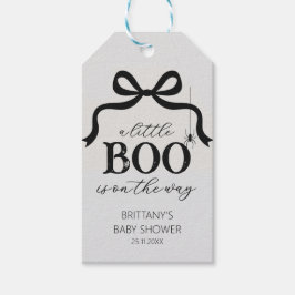 A Little Boo Is On The Way Baby Shower Geschenkanhänger