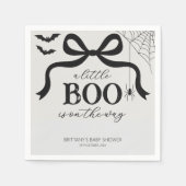 A Little Boo Is On The Way Baby Shower Serviette (Vorderseite)