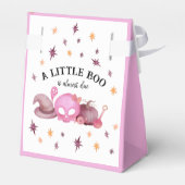 A Little Boo Pink Halloween Baby Shower Geschenkschachtel (Rückseite)