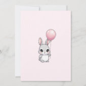 A Little Bunny is on the Way Invitation, Baby  Einladung (Rückseite)