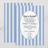 A Little Bunny is Turning One Einladung (Vorne/Hinten)